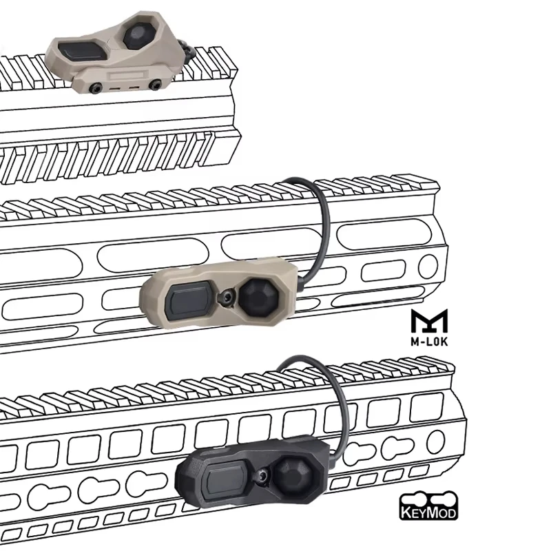 Фото Тактический фонарик Surefire SF M300/M600 с переключателем AXON, направляющая Пикатинни 20 мм — мощный сильный свет для охоты и страйкбола №5
