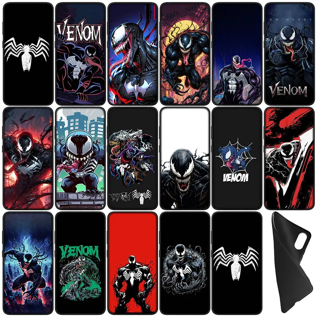 Чехол с плакатом Wallpaper Venom Marvel для OPPO A17 A15 A16 A3 Pro A40 A60 A80 A79 A95 A94 A74 A78 A58 A38 A57 4G 5G чехол