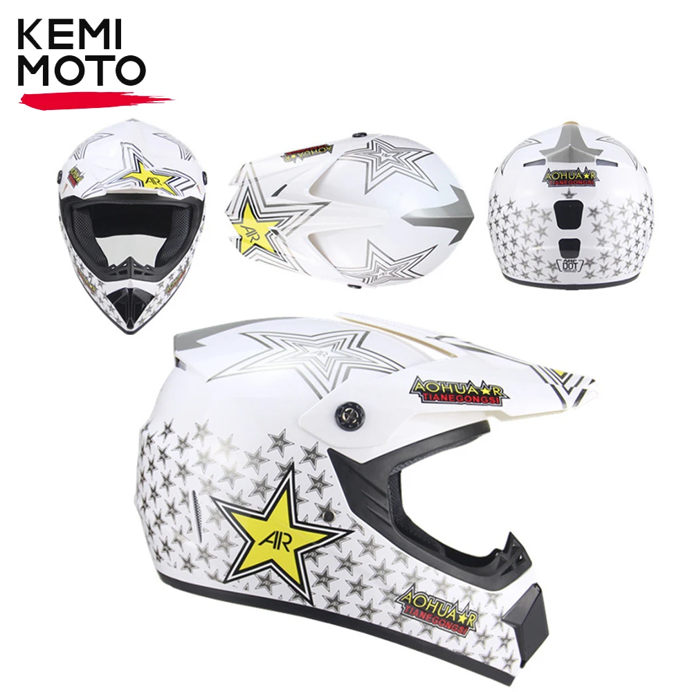 

KEMIMOTO Motorcycle Off-road Helmets Motocross ATV Dirt Bike Helmet Downhill MTB Capacete Casco Summer Breathable Moto For Men