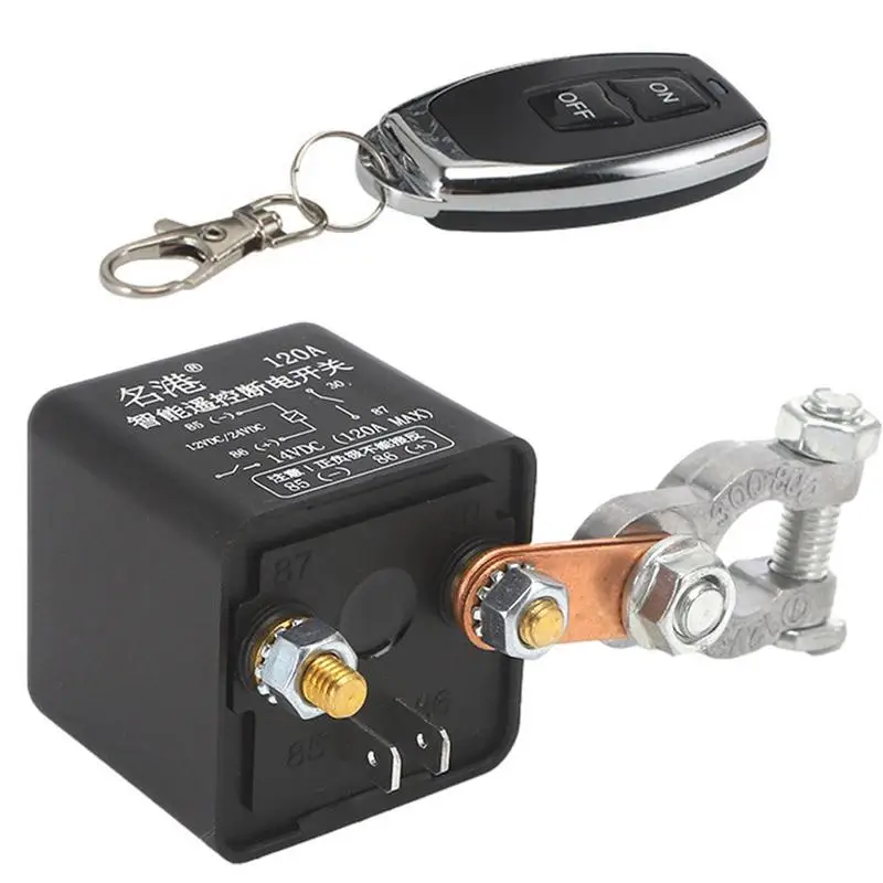 

12/24V Dual Battery Smart Isolator Car Power Protector Durable And Sturdy Relay For Camping Trailer SUV VAN Small Truck