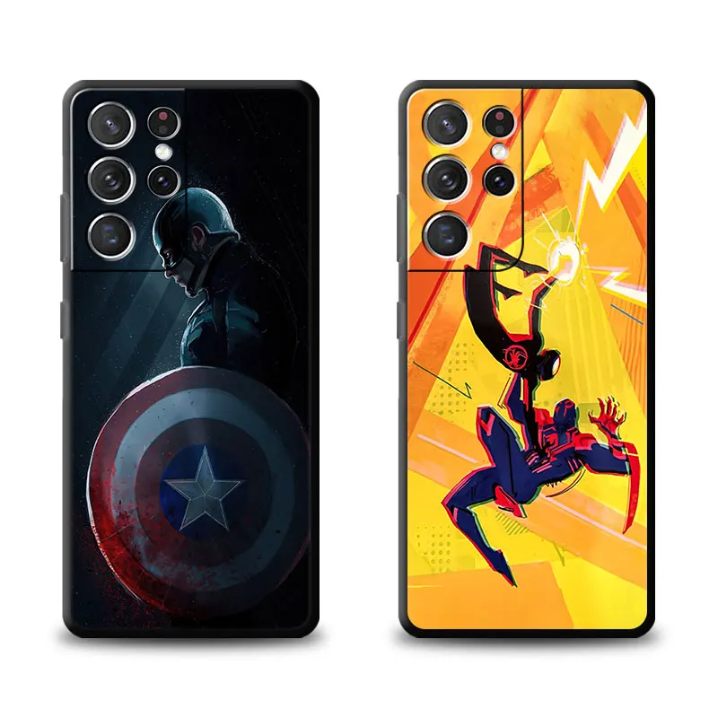 Чехол для Samsung Galaxy S23 S22 Ultra S20 S21 FE S10 Plus S9 S10E S8 S7 мягкий черный чехол из ТПУ телефона