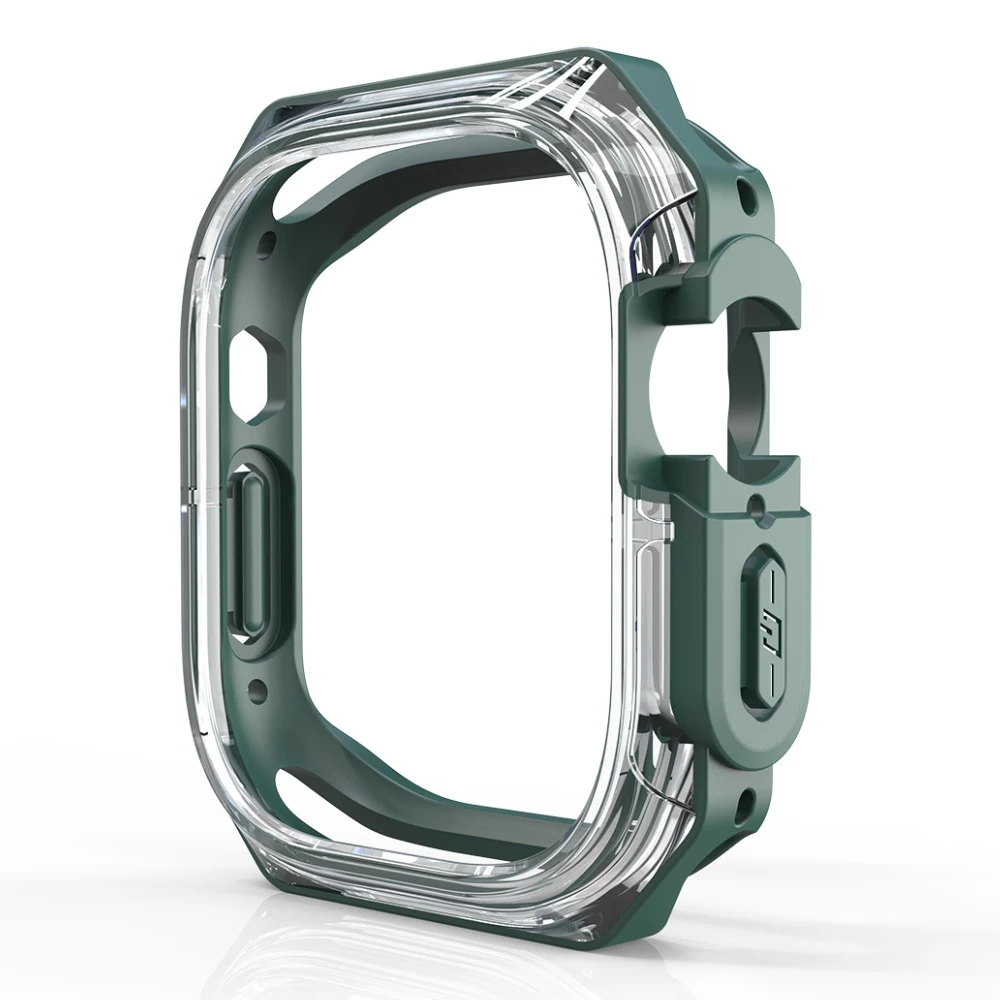 Silicone Case for Apple Watch 8 Ultra Case 49MM 45MM Frame Protective Bumper Cover for iWatch 7 6 5 4 41MM 40MM 44MM Accessories