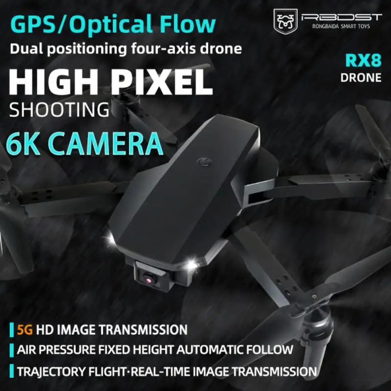 

Quadcopter Dual Battery 6k Gps Aerial Photography Optical Flow Rx8 2023 Drone Aerial Camera Obstacle Remote Control Drone 5g Uav