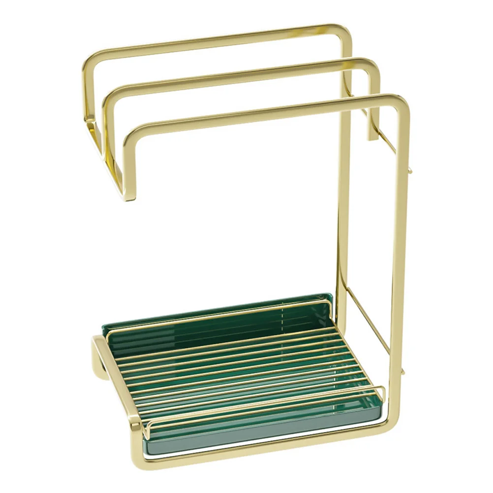 

Wall Hanging Kitchen Drain Rack Practical Clean Tool Holder Duster Cloth Stand