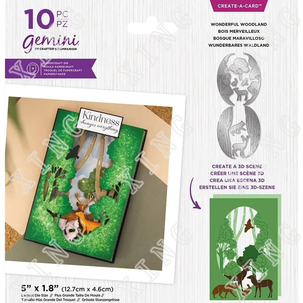 

2022 Spring Wonderful Woodland Cutting Dies Diy Craft Paper Scrapbooking Greeting Cards Diary Album Decoration Embossing Molds