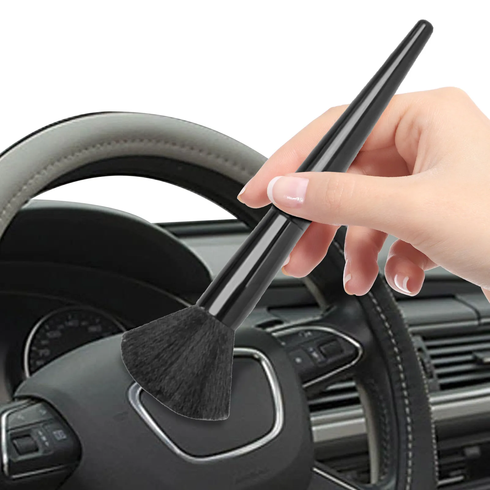 

Car Detailing Brush Set Interior Car Cleaning Brushes Soft Car Cleaning Brushes Duster For Automotive Dashboard Air Conditioner