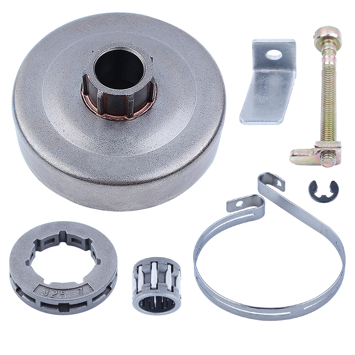 

Clutch Drum Sprocket Rim For Husqvarna 136 137 141 142 w Chain Adjuster Catcher Chainsaw Accessories Motosierra Gasolina