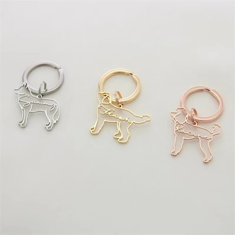 Персонализированный брелок для ключей с именем женщин из нержавеющей стали под