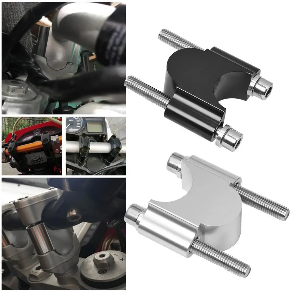 

1 Pair Motorcycle Handlebar Riser Bar Mount Handle Clamp Heightening Column Universal 22mm/28mm For YAMAHA Suzuki