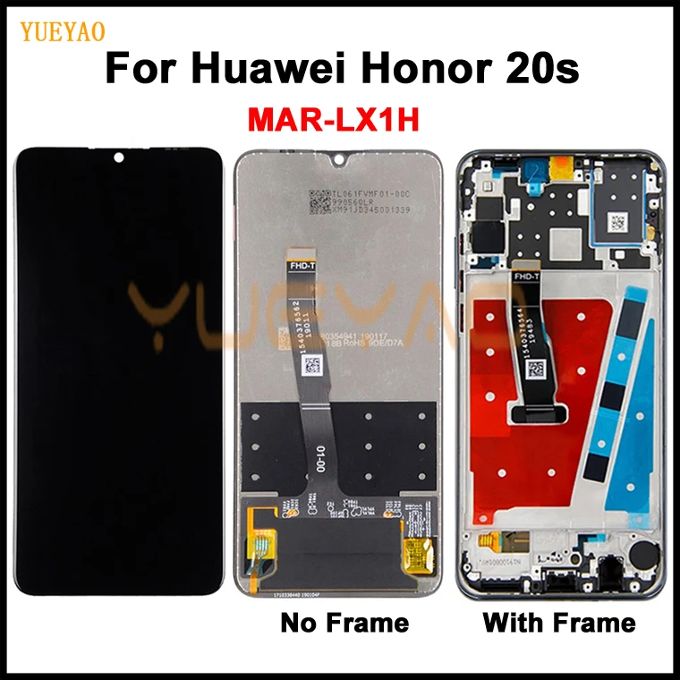 ЖК-дисплей для Huawei Honor 20s дисплей с сенсорным экраном в сборе Замена рамкой |