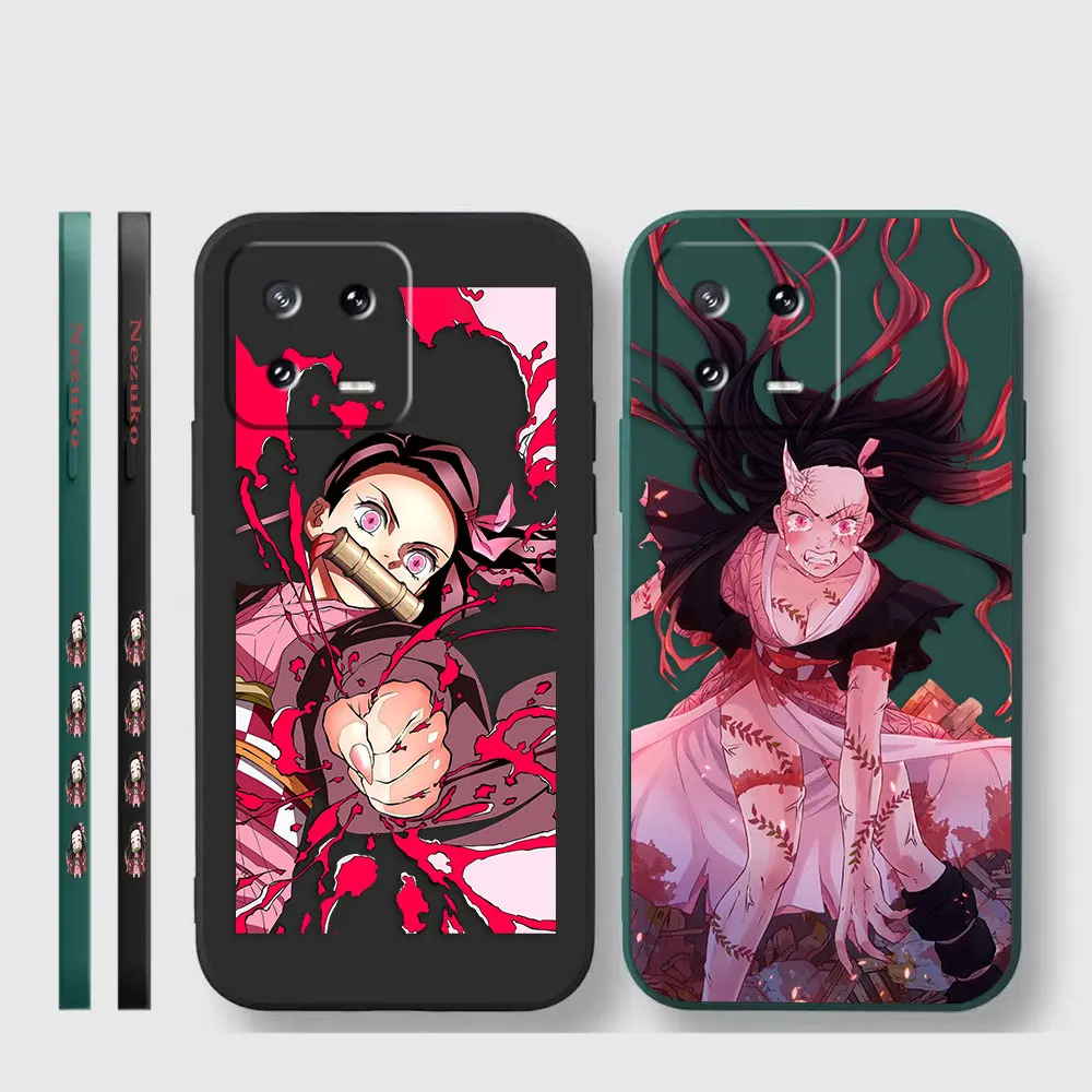 Case For Xiaomi PCOO F3 F4 F5 M3 M4 M5 X3 X4 X5 MIX 3 4 Black Shark 4 5 GT Pro 4G 5G Case Funda Cqoue Shell Demon Slayer Nezuko