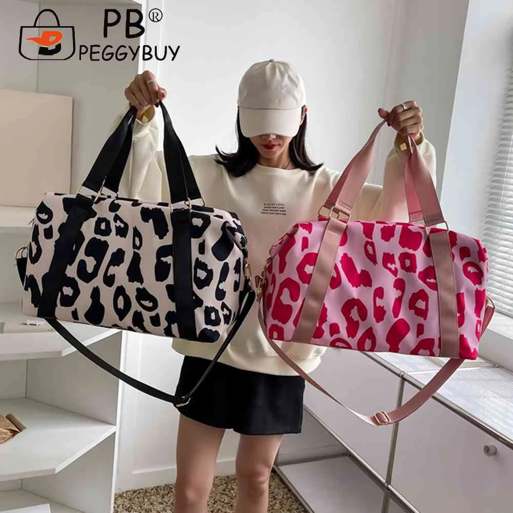 

Дорожная сумка из ткани Оксфорд, Большая вместительная Водонепроницаемая спортивная сумка с множеством карманов, с коровьим принтом, порта...