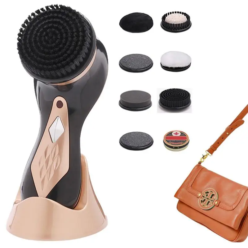 

Electric Shoe Polisher Multi-function Portable Shoe Polisher Handheld Brush Shoes Wash Shoes Shoe Artifact 7 Replacement Head
