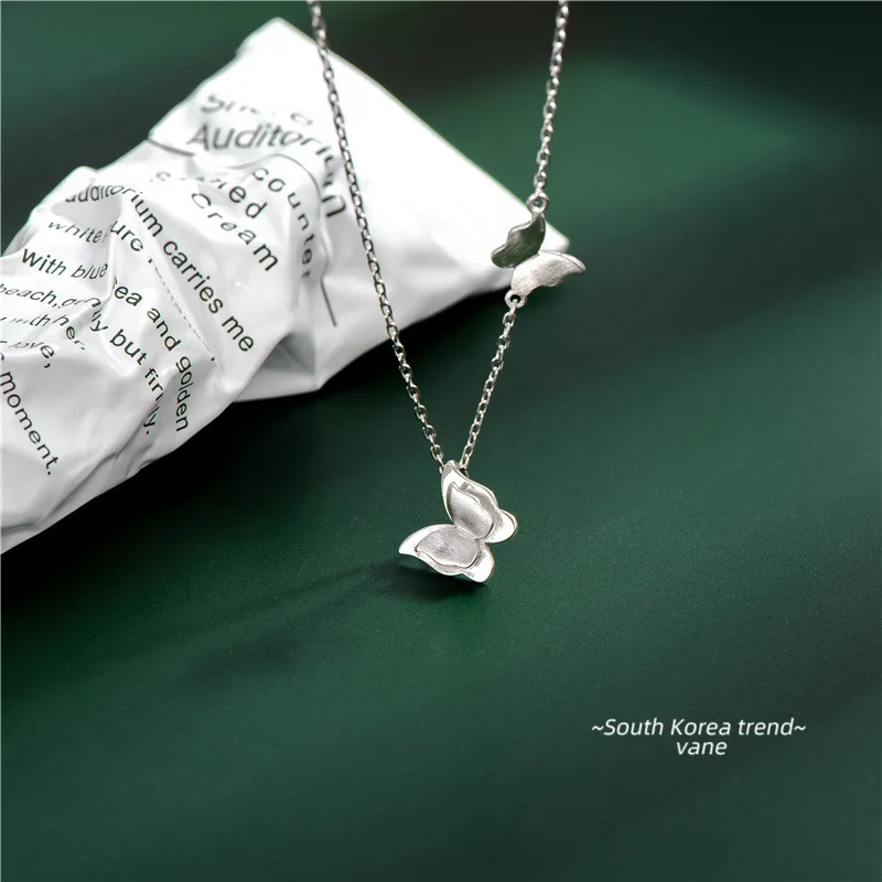 

Цепочка с подвеской-бабочкой Женская, из серебра 925 пробы