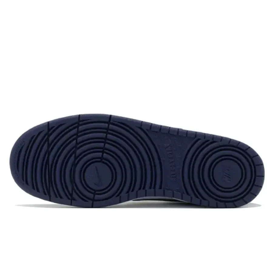 Nike Court Borough 2 Low Obsidian Нескользящие износостойкие легкие низкие кроссовки Gs Белый и