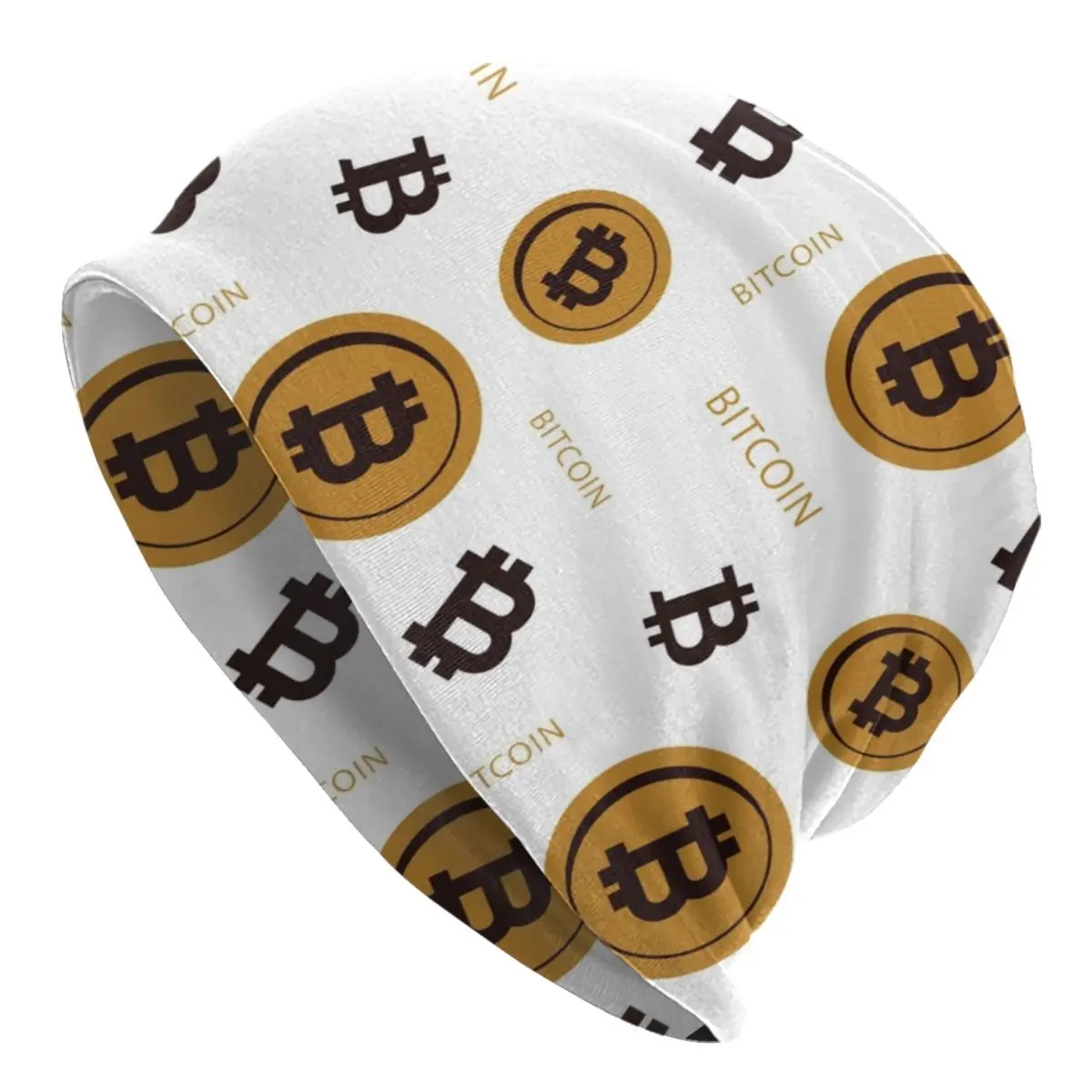 

Bitcoin Money Bonnet Hats Street Knit Hat For Women Men Warm Winter Blockchain Cryptocurrency Skullies Beanies Caps