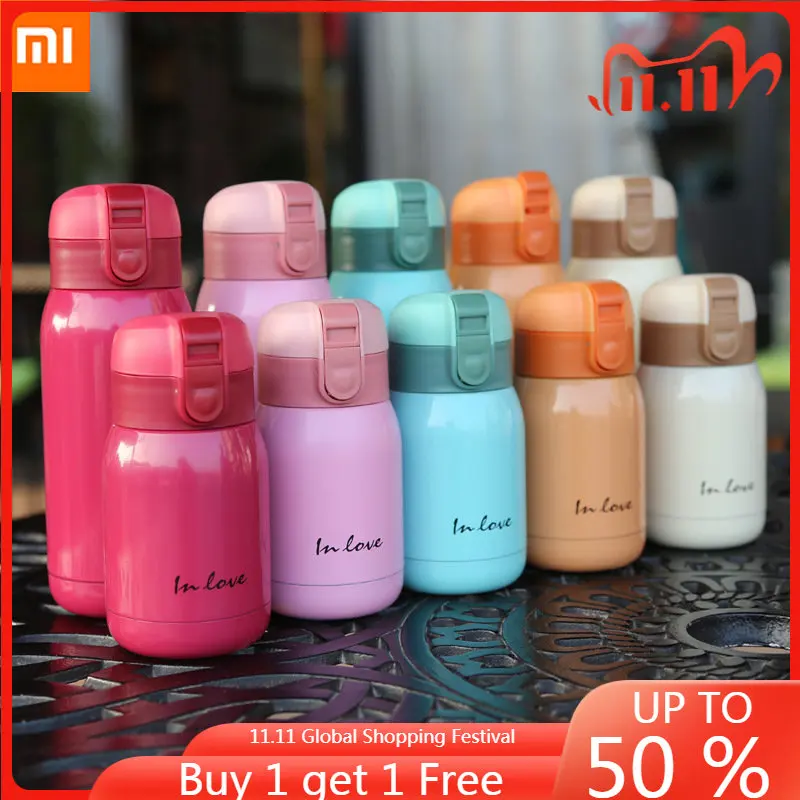 

Xiaomi 200ml/360ml Cute Candy Thermos Cup Kid Cartoon Hot Water Bottle Stainless Steel Thermal Coffee Mug Vacuum Flask Insulated
