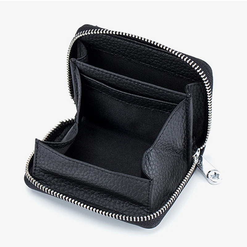 Кошелек из натуральной кожи для мужчин и женщин маленькая Визитница с