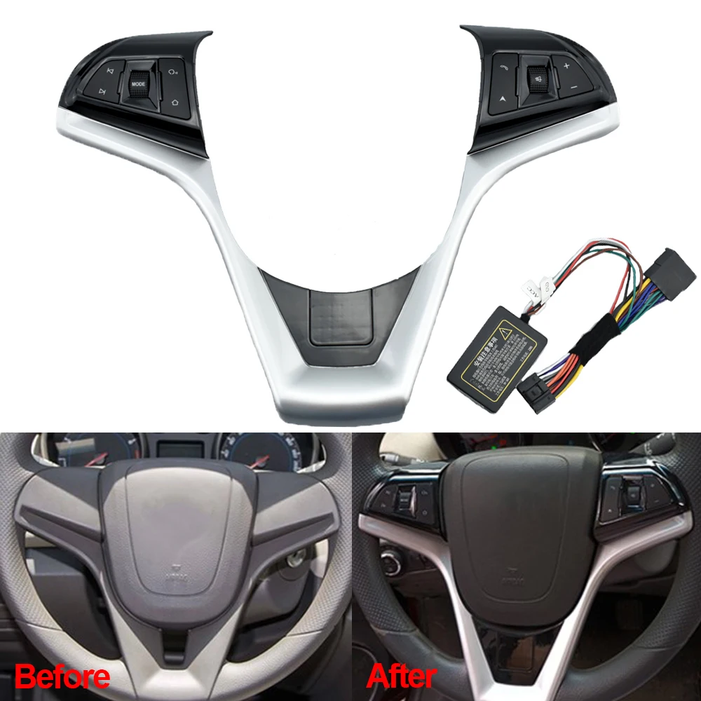 

Кнопочный переключатель на руль для Chevrolet Cruze 2009-2014 года громкости телефона GPS Функциональная панель переключения