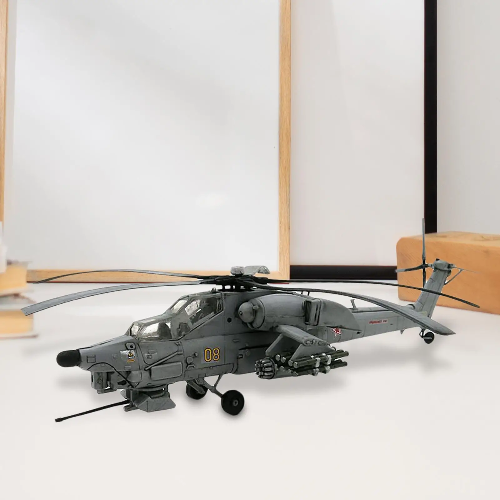 1/72 DIY Mi 28 Havoc анти-танк модель вертолета прочная миниатюрная пластиковая игрушка