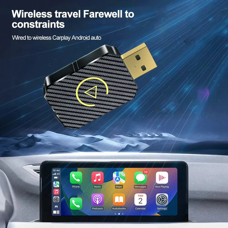 НОВЫЙ беспроводной адаптер Carplay Android Auto проводной к беспроводному 2 в 1