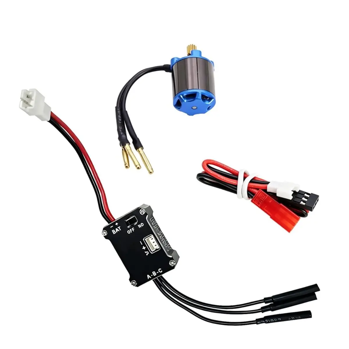 Фото Полезный комплект бесщеточного двигателя с внешним ротором 25A ESC 1212 5000KV для радиоуправляемых краулеров 1/30 Axial SCX30, 1/18 TRX4M, FCX18, 1/24 SCX24 №5