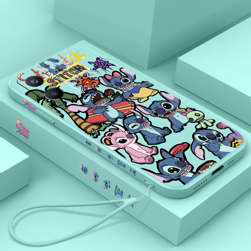 Чехол с диснеевским стичем для OPPO Realme C67 C65 C63 C55 C53 C35 C33 C31 C30 C21 C20 C15 C12