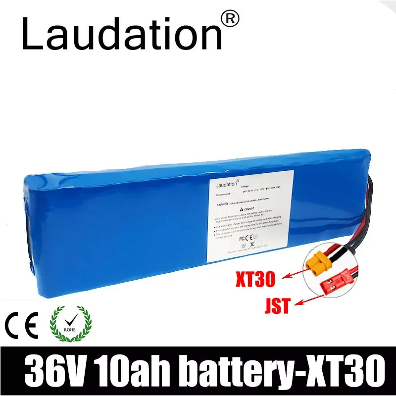 

Laudation 36V Battery 36V 10ah Electric Bicycle 18650 Battery Pack 10S3P High Power And Capacity Motorcycle Scooter With 15A BMS