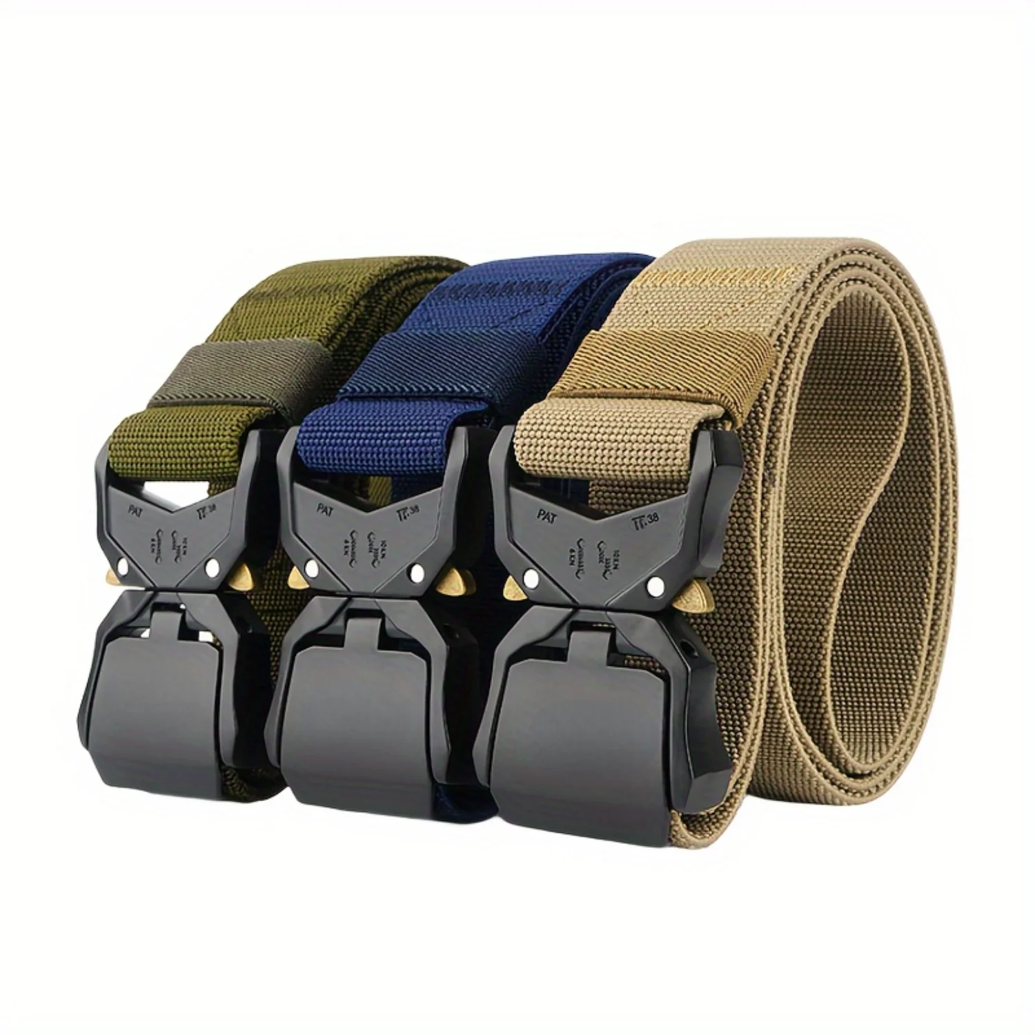 1 шт. новый быстросъемный нейлоновый ремень с пряжкой из сплава для мужчин спорт