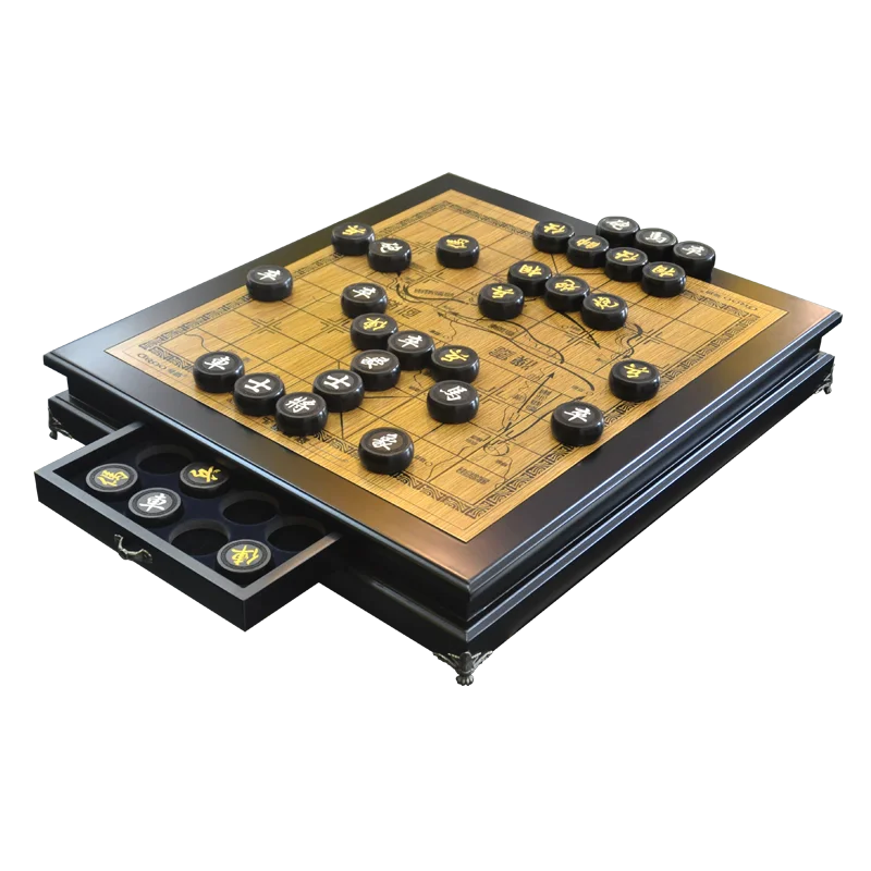 

Дорожный Деревянный Китайский Шахматный набор Xiangqi Портативный Китайский Шахматный набор роскошный большой декор для взрослых настольные ...