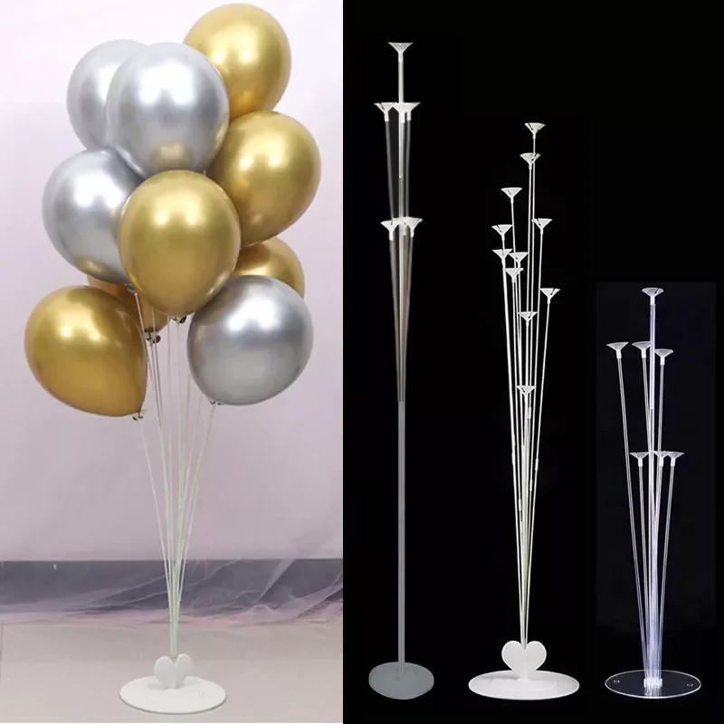 

7/11 Tubes Air Balls Stand Stick Baloon Stand Holder Wedding Decoration Metallic Balloons Adult Birthday Balloons Party Supplies