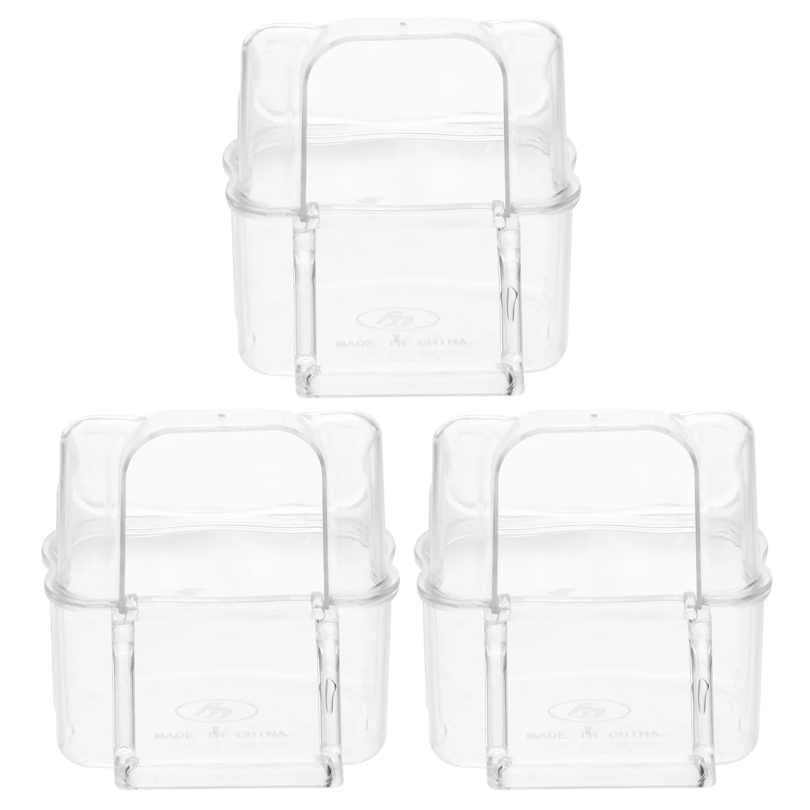 

Bird Cage Feederfeeding Waterbirds Parrot Bowl Holder Cup Feeders Container Dispenser Acrylic Accessories Bowls Pet Wild