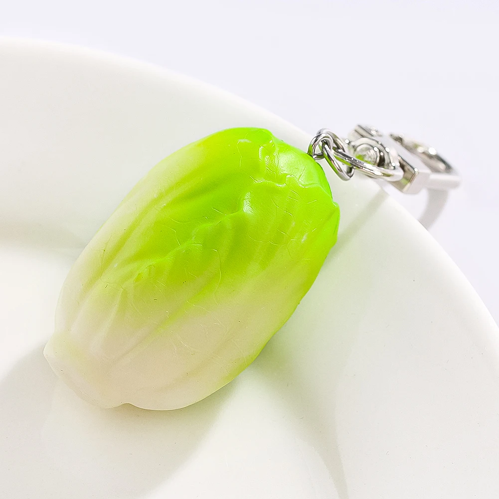 Брелок для ключей с имитацией капусты из ПВХ
