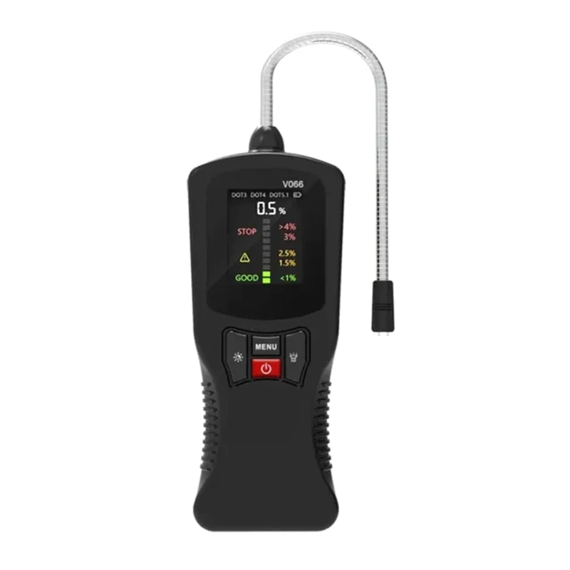 

V066 Brake Oil Detector Diagnoses Car Brake Oil Moisture Content Tester Brake Oil Digital Display Easy Install Easy To Use