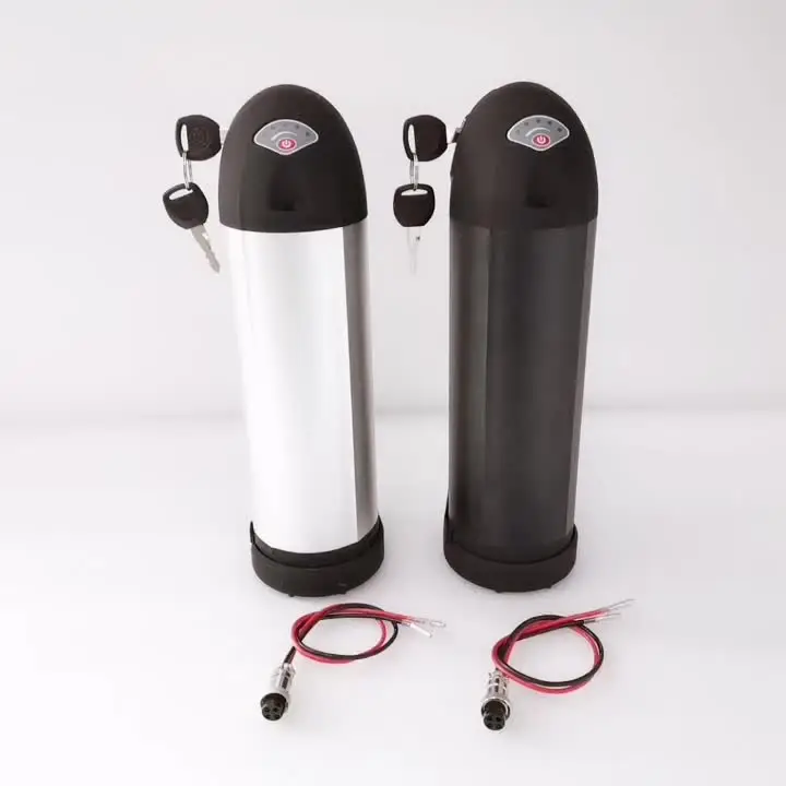

Small water bottle style 36V 13ah lithium ion battery pack with battery charger