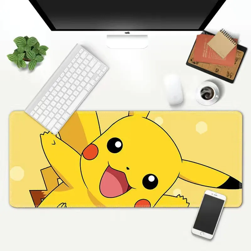 

80cm*30cm Pokemon Pikachu Bulbasaur Charizard Anti-Slip Durable Rubber Large Gaming Mouse Pad Computer Gamer Keyboard Mousemat