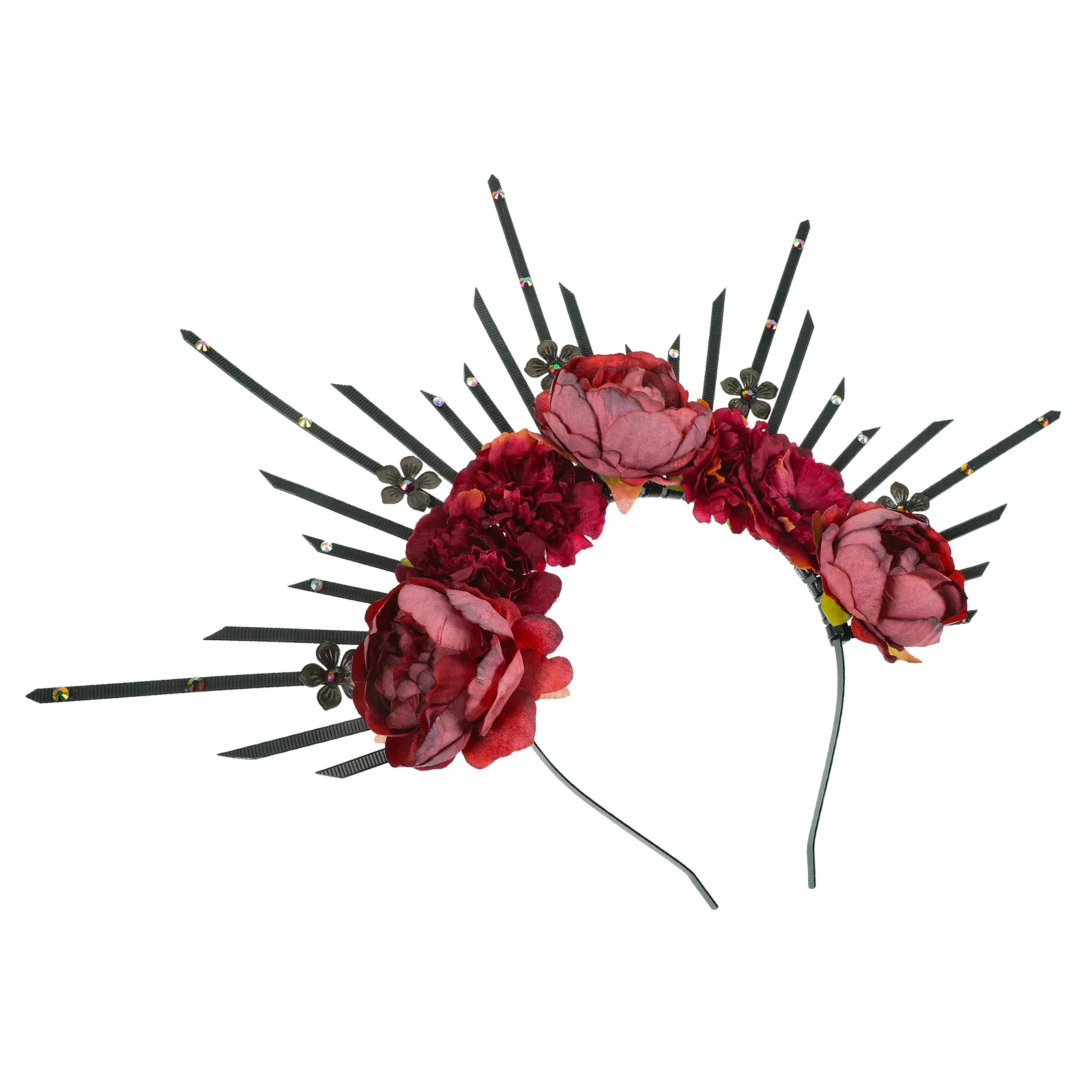 

Cosplay Headband Lolita Flower Headbands Women Goddess Headpiece Floral Hair Accessories