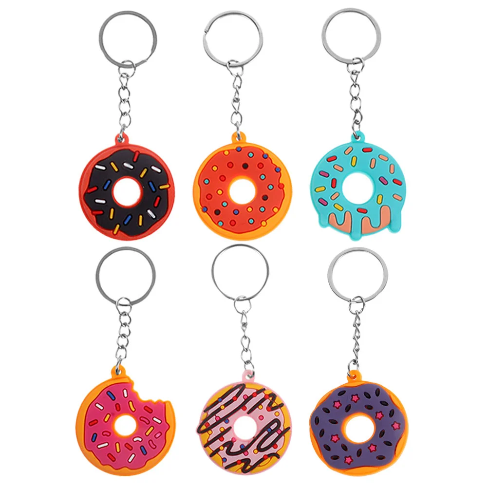 

6 Pcs Bag Hanging Decor Decorative Keychain Gift Cartoon Purse The Keychains Festival Gifts Bags