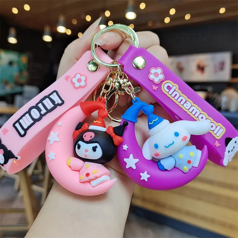 Sanrio Cinnamoroll Kuromi Моя Мелодия Hello Kitty Милая Искусственная елка аниме брелок для