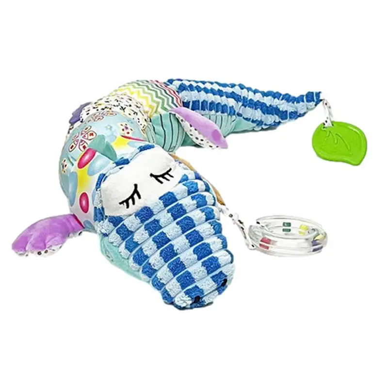 

Мягкая и удобная плюшевая игрушка-Аллигатор, игрушка-животное, погремушка для новорожденных в ярких цветах на День Благодарения