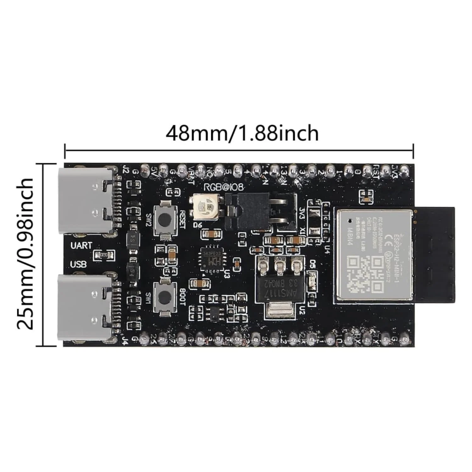 1-10 шт./ESP32-H2 Wi-Fi + Bluetooth серии H2 с резьбой/Zigbee/BLE ESP32-H2 ESP32-H2-1-N4 ESP32-H2-MINI-1