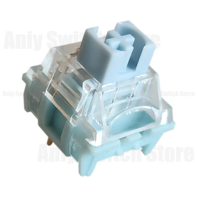 Фото TTC Silent Blueish White Switch Mute Тактильная механическая клавиатура 3-контактный 42 Gf Двойной позолоченный пружинный SMD RGB Двойные выключатели отключения звука №1