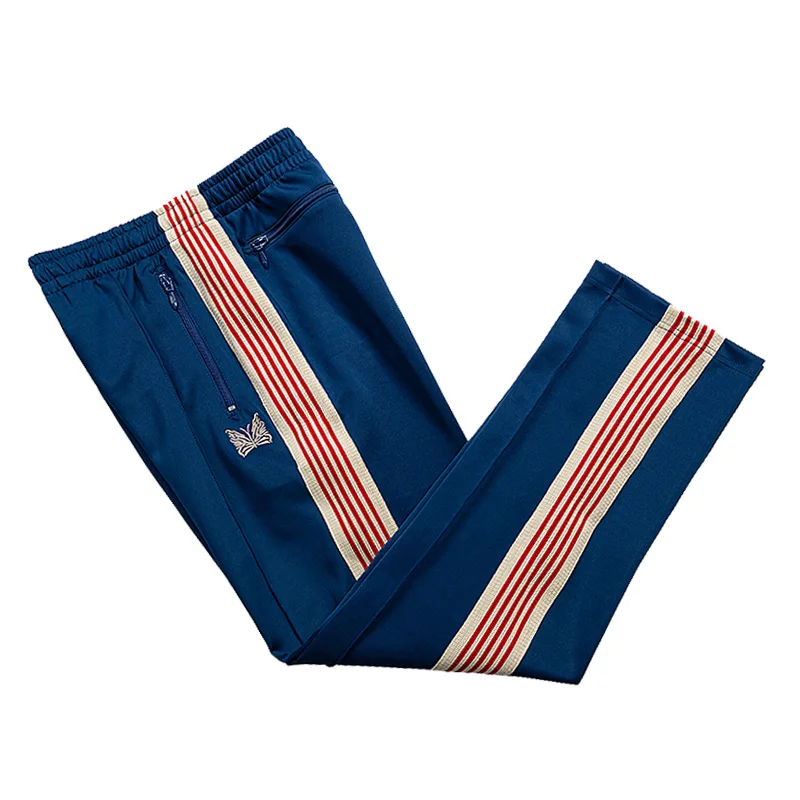 Синие мужские и женские брюки хорошего качества Chaopai универсальные влюбленные