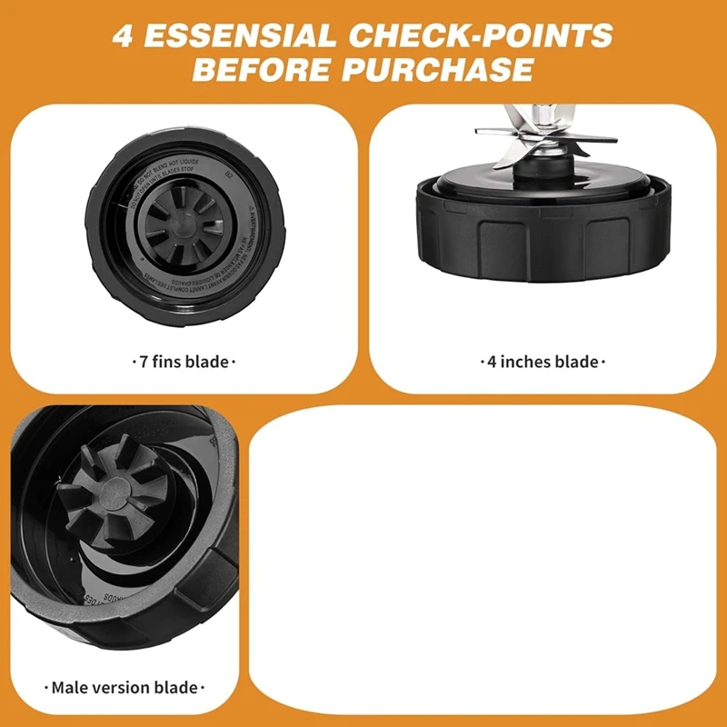 Сменное лезвие блендера 7 плавники для ниндзя запасные части лезвия Ninja SS101 SS351 SS401