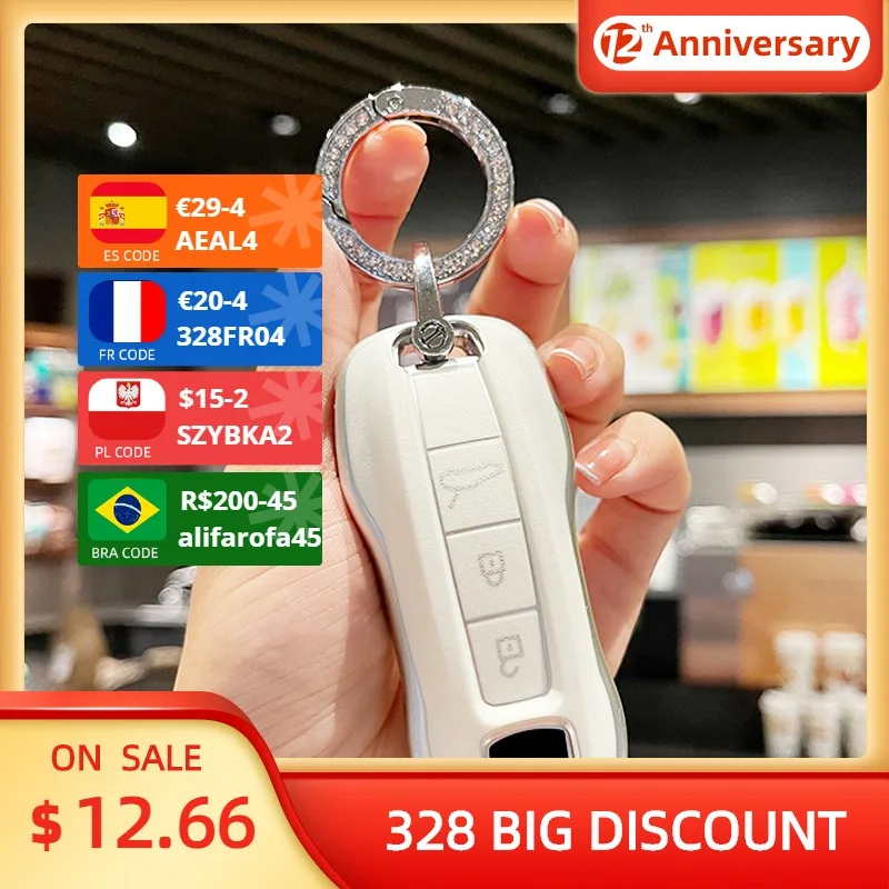 

Car TPU Key Case Cover Holder For Porsche Panamera Cayenne 718 971 911 9YA Macan Boxster Auto Accessories