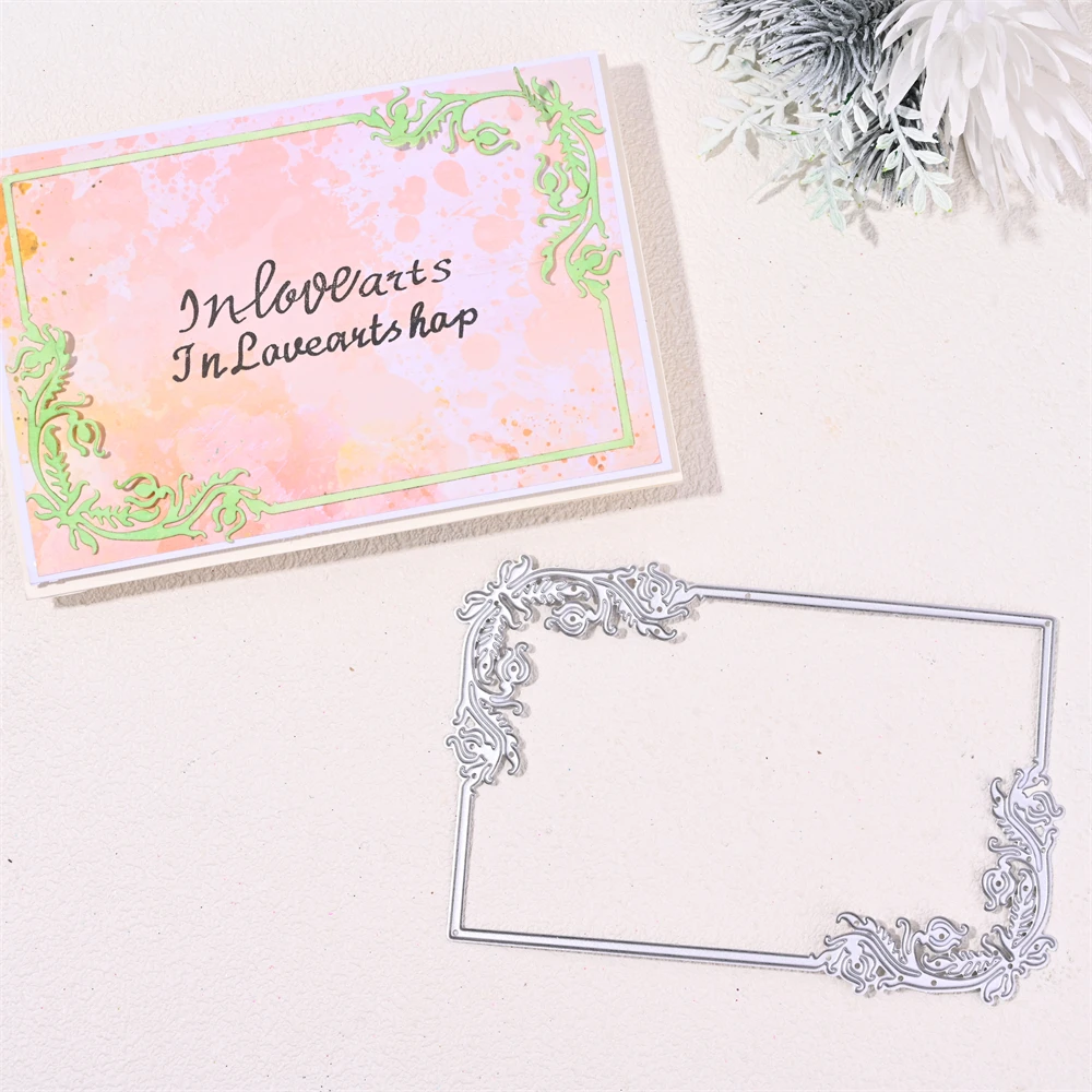 

InLoveArts Leaves Frame Metal Cutting Dies Cut Scrapbooking Paper Craft Handmade Card Punch Art Cutter Decorative Stencils 2021