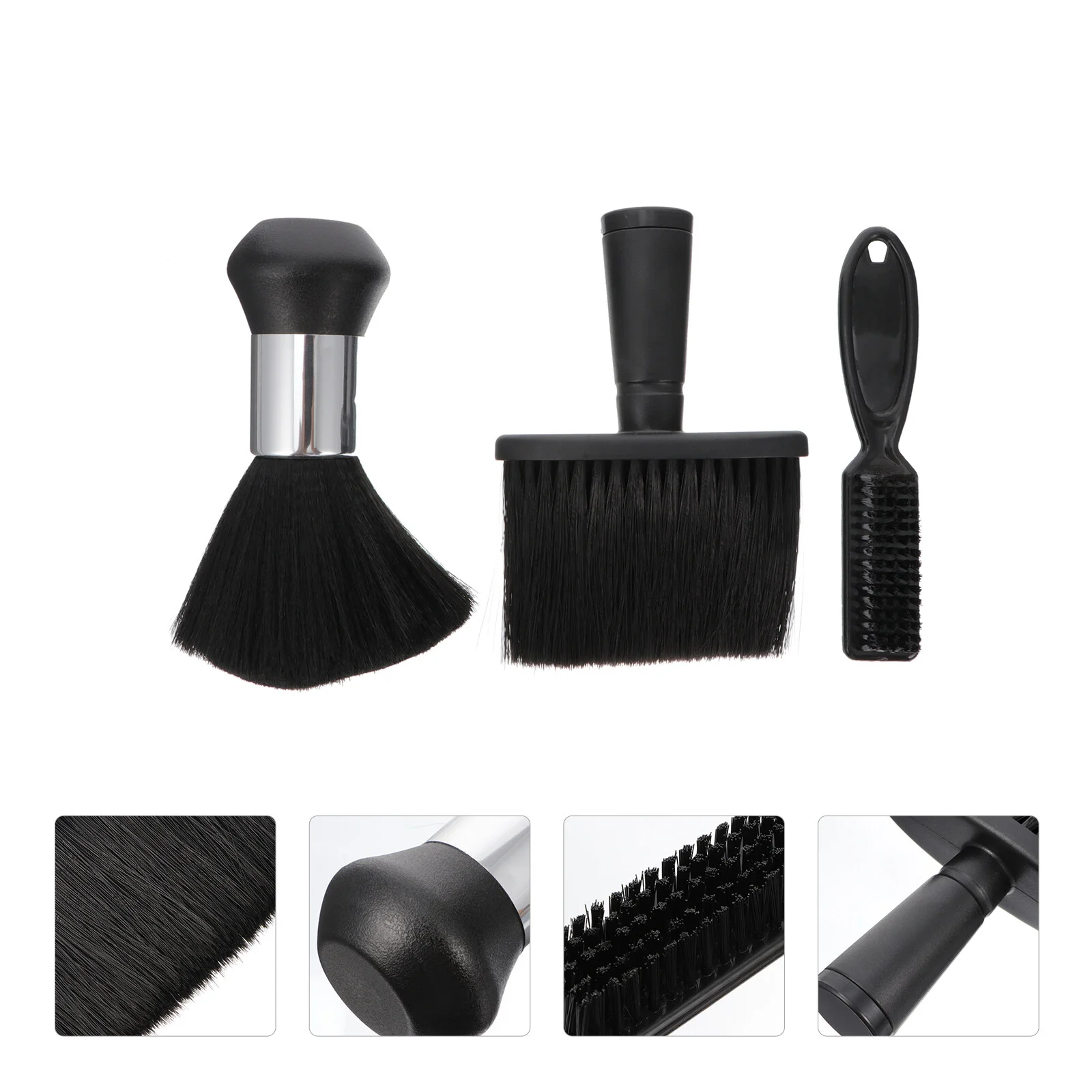 

3pcs Salon Barber Brushes Hair Cutting Neck Duster Brush Hairdressing Brushes