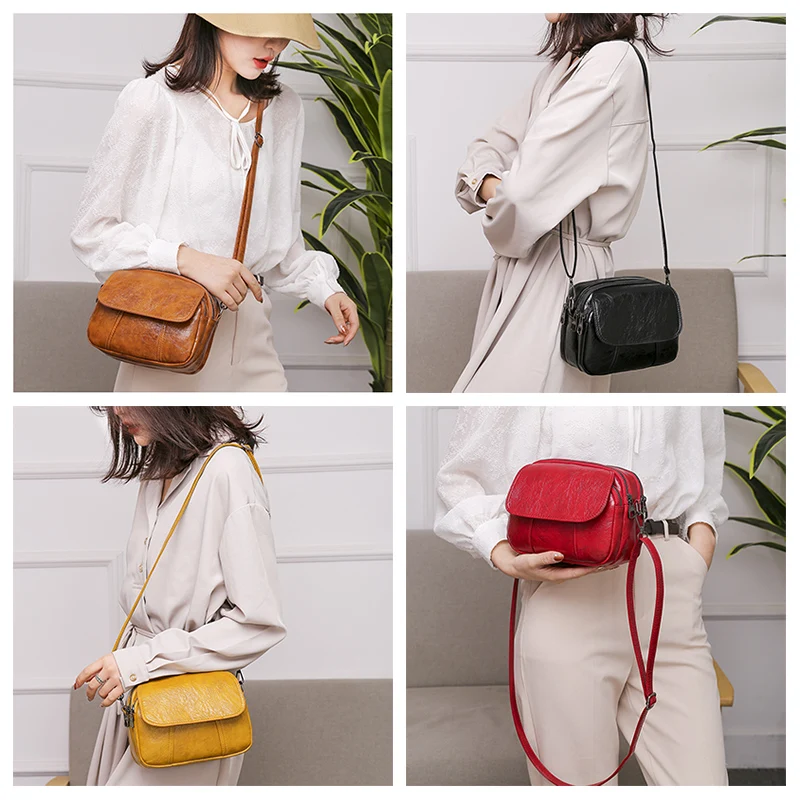 2022 Ladies Fashion Women Crossbody Bags for Female High Capacity Shoulder Bag Handbag Ladies PU Leather Women Messenger Bags
