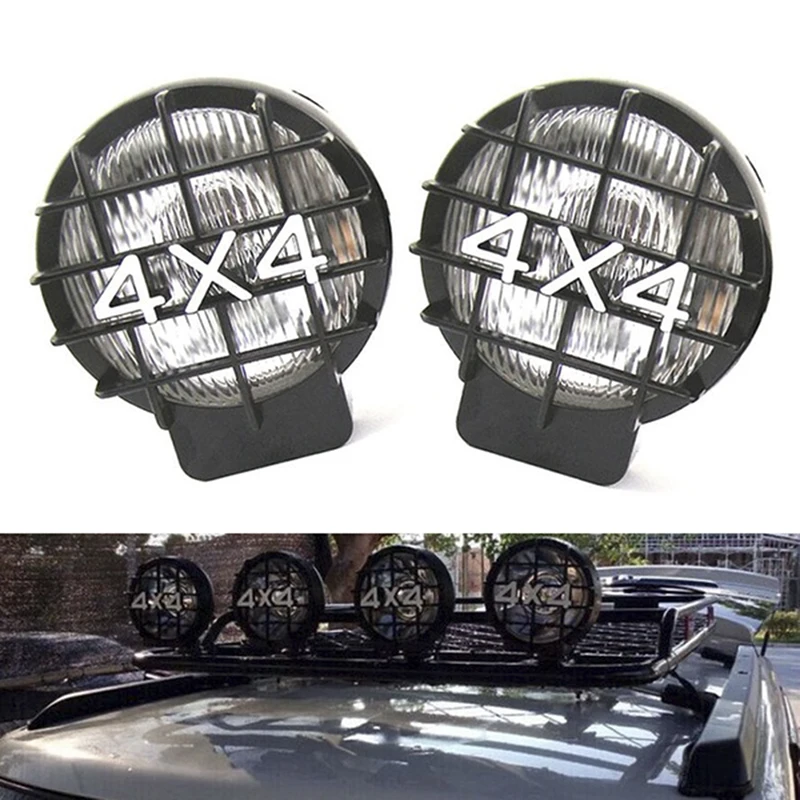 

1X 5.5" 4X4 Round Off Road White Driving Halogen ATV Fog Light Lamp Spotlight