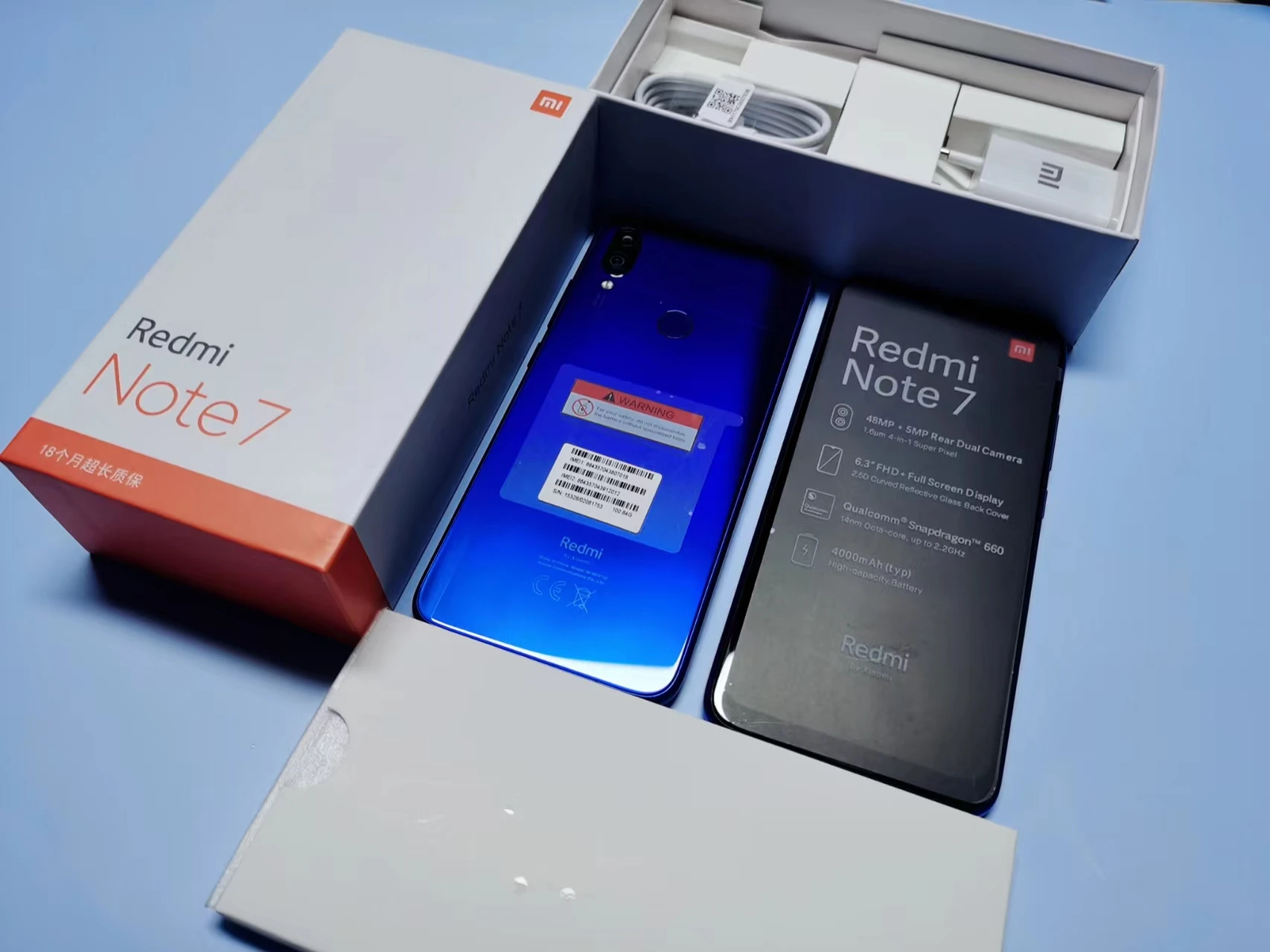 Redmi Note 7 mobile phone Water drop full-screen camera game smartphone Twilight Gold Full Netcom 4G+64GRandom color with gift